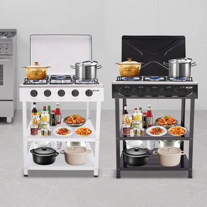 HearthMaster 5-Burner Portable Gas Stove - Outdoor & Indoor Grill