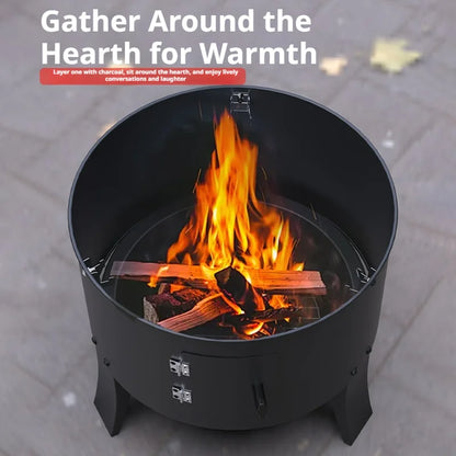 ApexSmoke 3-Tier Vertical Charcoal Smoker & Portable BBQ Grill