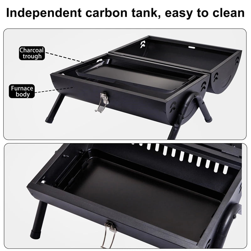Nomad Tabletop BBQ - Portable Charcoal Grill for Camping