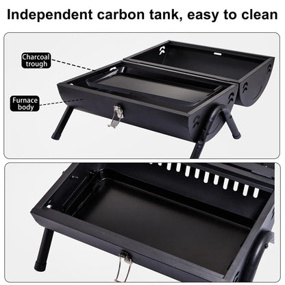 Nomad Tabletop BBQ - Portable Charcoal Grill for Camping