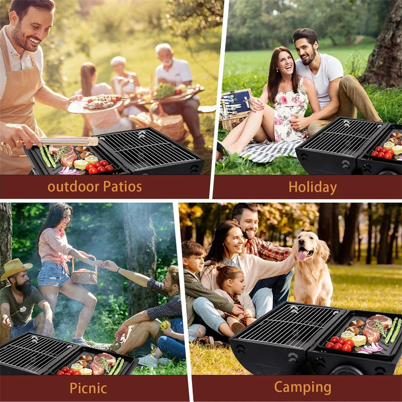 Nomad Tabletop BBQ - Portable Charcoal Grill for Camping