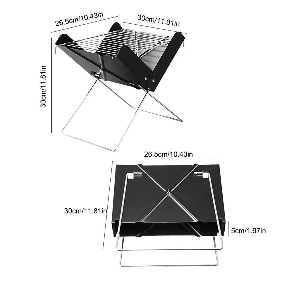 IronForge Pro - Heavy Duty Portable Folding Camping Grill