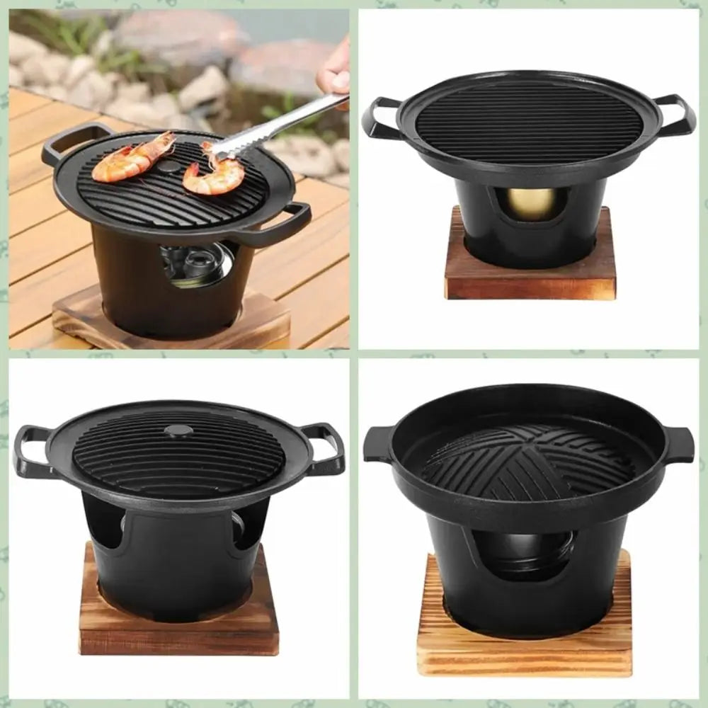 ZenGrill - Portable Japanese Alcohol Stove & Mini BBQ Grill