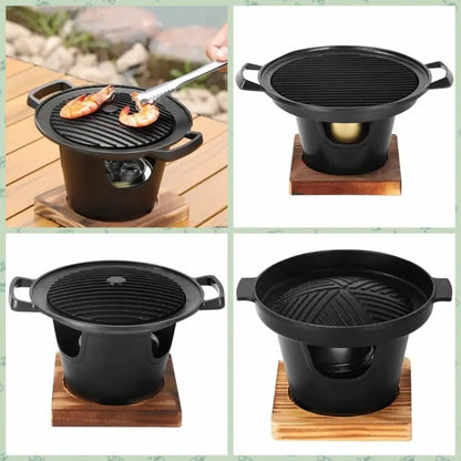 ZenGrill - Portable Japanese Alcohol Stove & Mini BBQ Grill