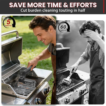 GrillMaster Pro - 3-Speed Rechargeable Electric BBQ Grill Brush