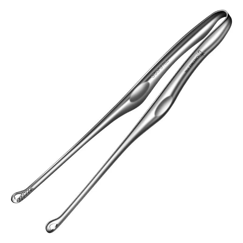 Pro-Grip Korean BBQ Tongs - Premium Stainless Steel Kitchen Clips