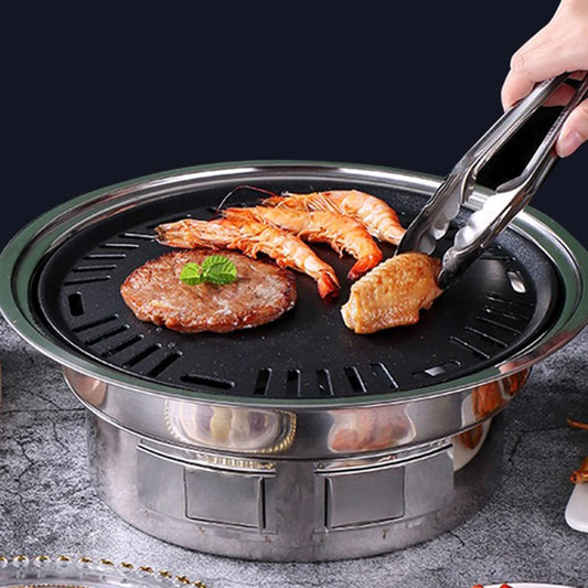 Portable Korean-Style Tabletop Charcoal BBQ Grill