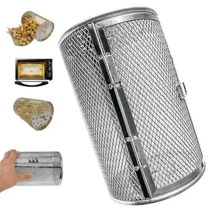 GrillMaster Pro - Stainless Steel Rotisserie Roaster Basket
