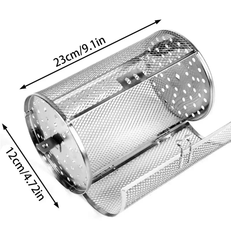 GrillMaster Pro - Stainless Steel Rotisserie Roaster Basket