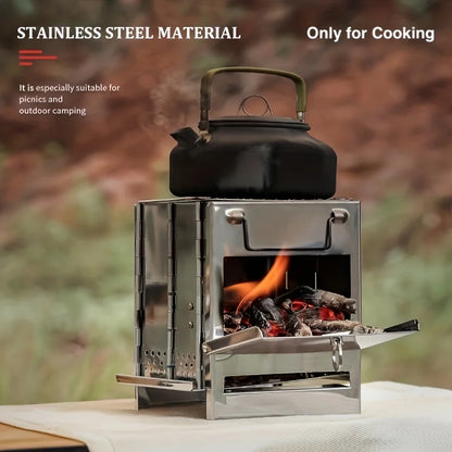 WildTrail Mini - Portable Stainless Steel Camping Stove