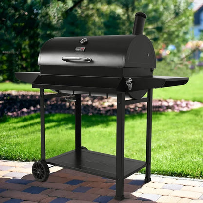 Royal Gourmet 30-Inch Charcoal Grill - Outdoor BBQ with Warming Rack