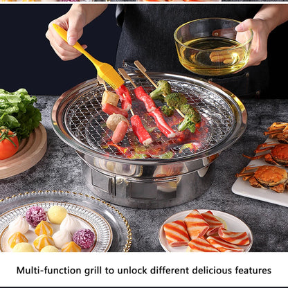 Portable Korean-Style Tabletop Charcoal BBQ Grill
