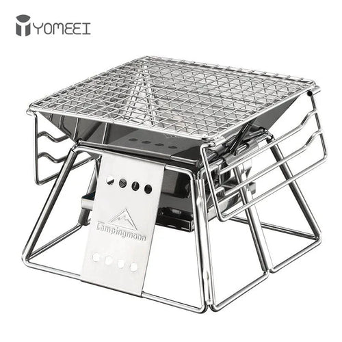 YOMEEI Pocket Grill - Portable Folding Stainless Steel BBQ